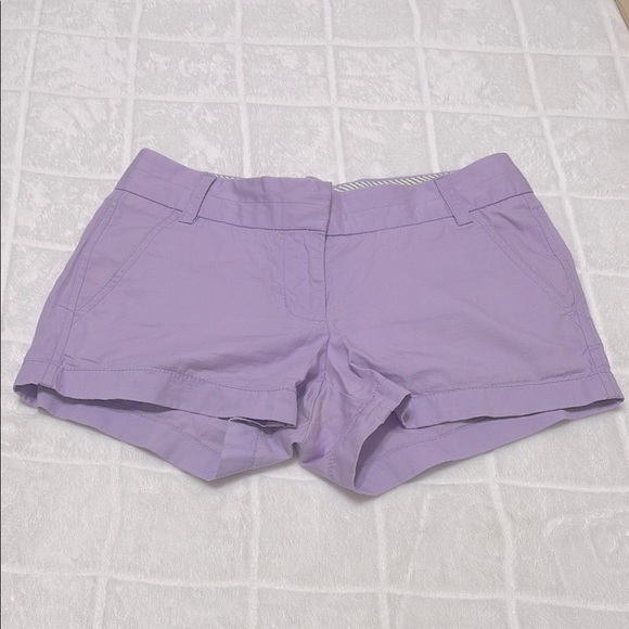 J. Crew Pants - J. Crew‎ Lavender Shorts Cotton Blend